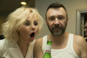In the photo: Sergey Shnurov and Alisa Vox, ex-vocalist of Leningrad