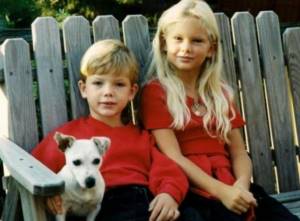 Pictured: Taylor Swift and her younger brother Austin Swift
