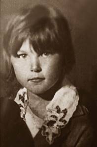 In the photo: Vera Vasilyeva in childhood