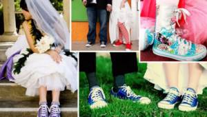 Wearing sneakers to a wedding