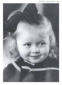 Natalya Gundareva in childhood
