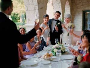 No wedding banquet is complete without a toast to love.