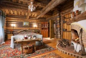 unusual bedroom decor in rustic style