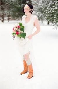 Bride in boots
