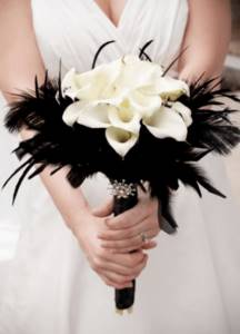 delicate white bridal bouquet