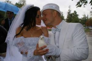 Nikita Panfilov and his second wife Lada