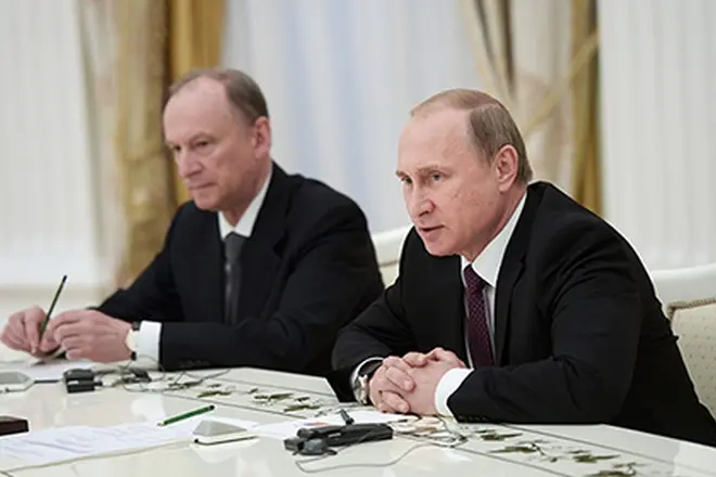 Nikolai Patrushev and Vladimir Putin