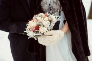 новогодняя свадьба, образ жениха и невесты