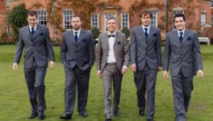 Images of the groom and his friends