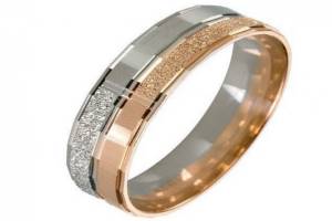 Обручальные кольца с алмазной гранью 5