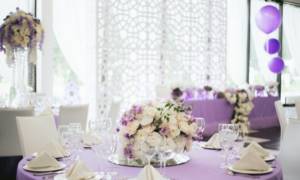 Round wedding table decoration - Provence style top