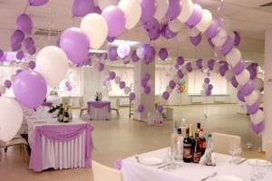wedding hall decoration with balloons 8