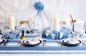 decoration of a wedding hall in a nautical style 6