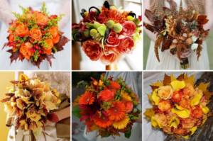 Autumn bouquets for the bride