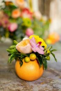 autumn bouquet with orange