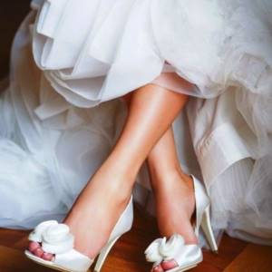 открытая свадебная обувь