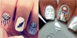 A great option to make your nails with an ornament