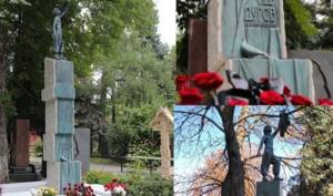 Памятник на могиле Льва Дурова