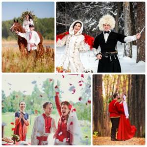 Russian style wedding dresses