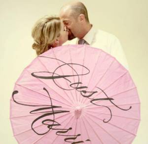 Personalized umbrella for wedding