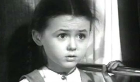 Первая роль Натальи Селезневой в кино («Алеша Птицын», 1953)