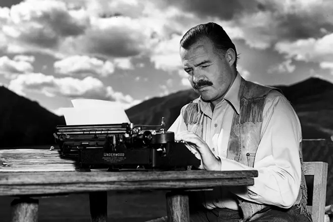 Writer Ernest Hemingway