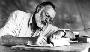 Writer Ernest Hemingway