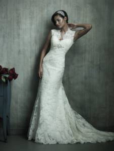 Платье в кружевном стиле для невесты