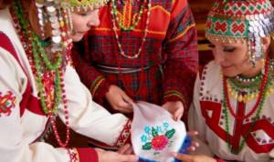 Платок невесты для чувашского жениха