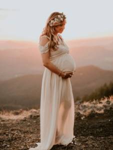 maternity dresses that hide the belly for weddings