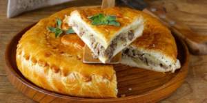 Traditionally, they baked a meat pie