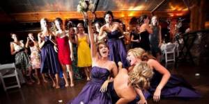 Almost every bride throws a bouquet