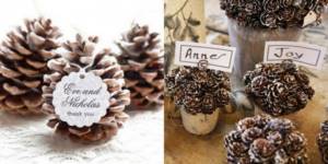 Gifts for wedding guests: decorative cones