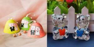 Gifts for wedding guests: figurines