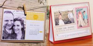 Gifts for wedding guests: calendar