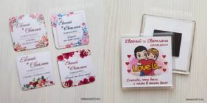Gifts for wedding guests: magnets