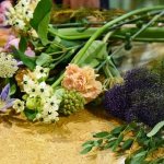 Prepare flowers for assembling into a bouquet
