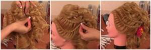 Pin up the braids: the hairstyle is ready