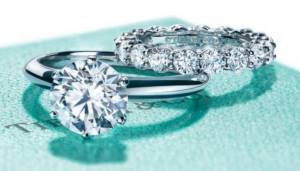 Engagement and wedding ring set