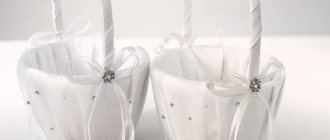 Практичный аксессуар — свадебная корзина. Фото с сайта omgwedding.ru