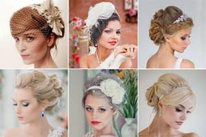 Hairstyle for a French bride