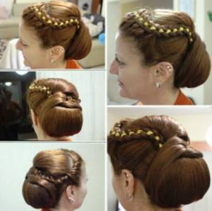 Greek style hairstyle