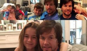 Exemplary family man Mark Wahlberg with children