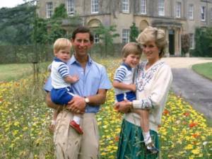 Prince Charles with his family