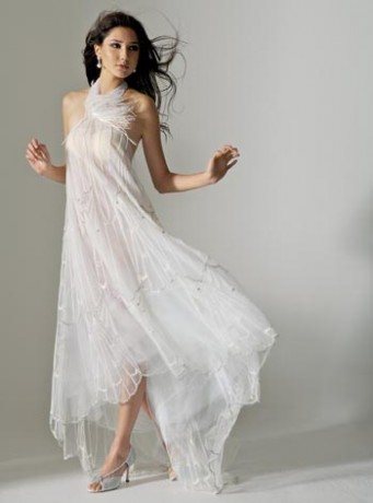 Transparent bridesmaid dress
