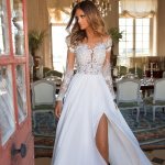Transparent wedding dress