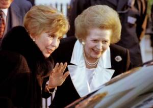 Raisa Gorbacheva with Margaret Thatcher