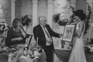 Drawing as a wedding gift from newlyweds to parents