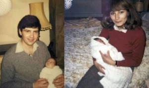 Parents of Kate Middleton in her youth