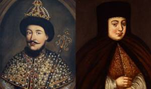 Parents of Peter the Great: Alexey Mikhailovich Romanov and Natalya Kirillovna Naryshkina